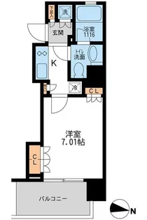 東京都江東区常盤2【マンション】の間取り