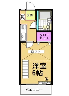東京都狛江市中和泉3【アパート】の間取り