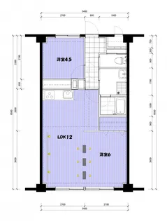 ハピネス飯田6号館【1階】の間取り
