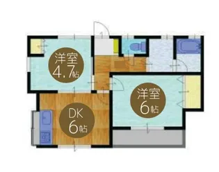 ハイブリッジハイム【2階】の間取り