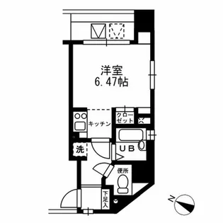 レジディア三越前【2階】の間取り