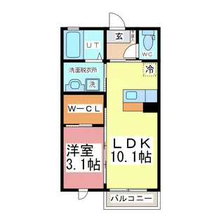 ビューカルチェ【2階】の間取り