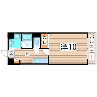 コーポタイワIII【2階】の間取り