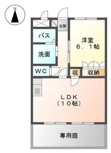 ロイヤル ヒル【1階】の間取り