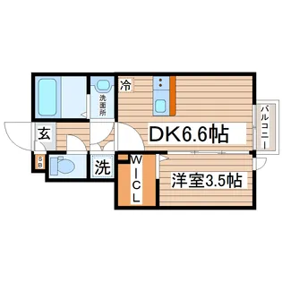 キャトルセゾン旭ヶ丘【1階】の間取り