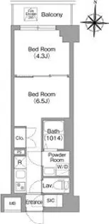 BPRレジデンス大島【1階】の間取り