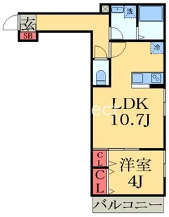 サンスクミ【2階】の間取り
