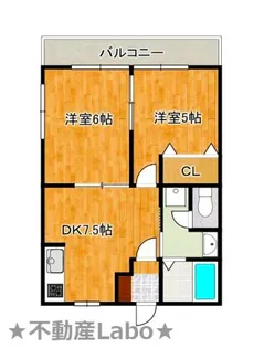 徳島県板野郡藍住町徳命字堤ノ本【アパート】の間取り