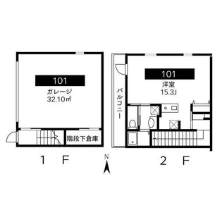 東京都板橋区高島平9【一戸建】の間取り