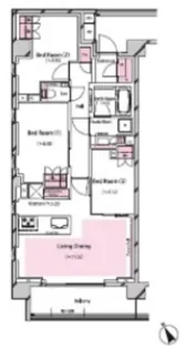 RISING SUN 恵比寿二丁目【3階】の間取り