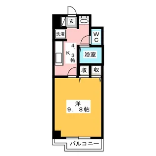 サン・ラザール【1階】の間取り