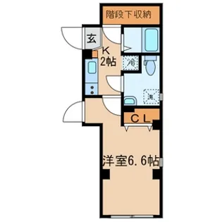 東京都江東区千田【マンション】の間取り
