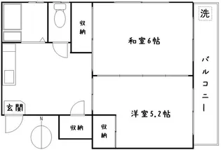 マンショントライポート【2階】の間取り