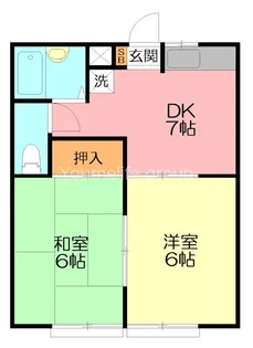 ガーデンハウス東戸塚B【1階】の間取り