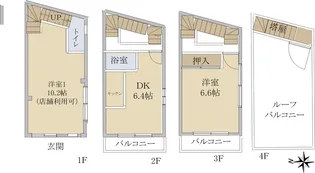 大阪府池田市栄本町【一戸建】の間取り