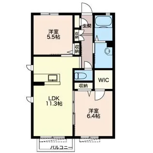 ドリーミオI【1階】の間取り