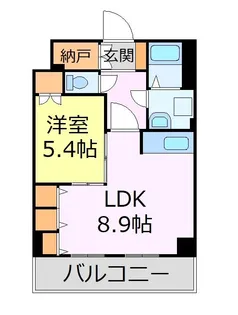 レジデンスカープ札幌【15階】の間取り