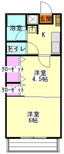 アルザスパインズヒルマンション【1階】の間取り