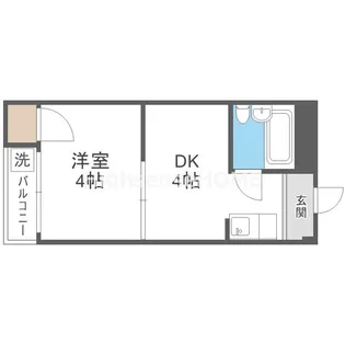 野江ハイツ【4階】の間取り
