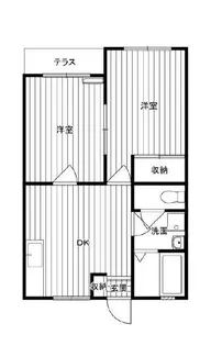サニーハイツ【1階】の間取り