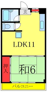 杉浦コーポ【3階】の間取り