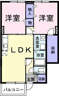 ベル フルール秋根I番館【1階】の間取り