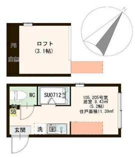 ハッピネス北池袋【2階】の間取り