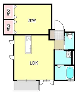 スマートハイツD【1階】の間取り