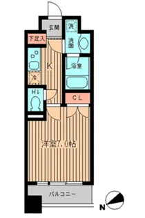 東京都新宿区築地町【マンション】の間取り