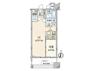 ダイナシティ西川口【7階】の間取り