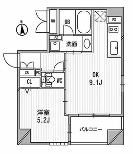 クリオ三田ラ・モード【7階】の間取り