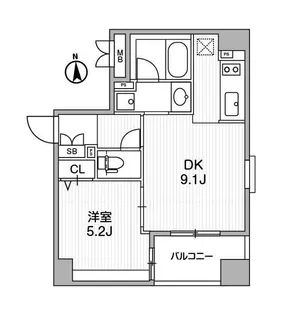 クリオ三田ラ・モード【7階】の間取り