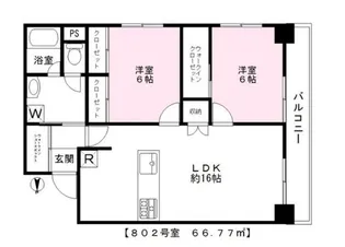 錦糸町一重ローヤルコーポ【8階】の間取り