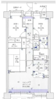 ローレルコート草津【11階】の間取り