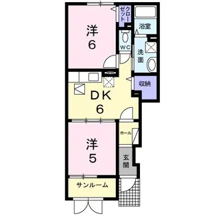 ローズベリー.S【1階】の間取り