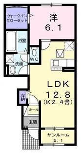 ルアナ【1階】の間取り
