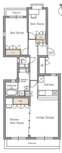 アソシエール文京白山【1階】の間取り