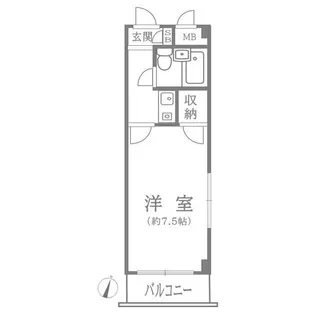 カオパレス ナンバー18(カオパレスナンバージュウハチ)【2階】の間取り