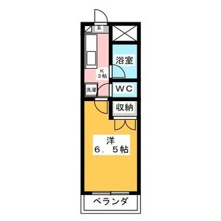 メゾンリズイースト【5階】の間取り