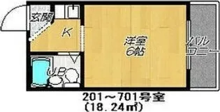 新深江大石パレス【7階】の間取り