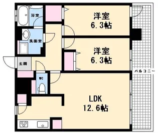 BANKARA PLACE【9階】の間取り