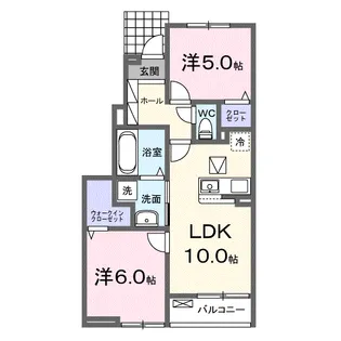 ホワイトハウス【1階】の間取り