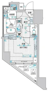 ブライズ東日本橋【4階】の間取り