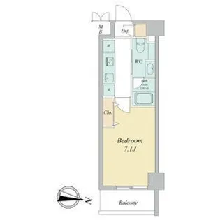 ヴェルデシア名駅南【8階】の間取り