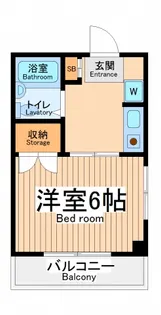 コーポウィンズ府中【2階】の間取り