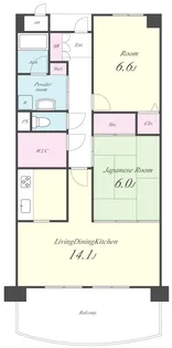 ルミエール花園【3階】の間取り