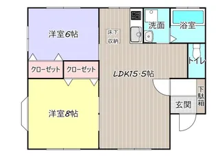 グリーンハイツ高尾崎・C棟【2階】の間取り