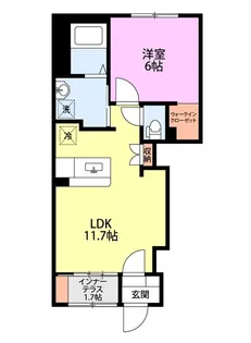 サザンウェーブII【1階】の間取り