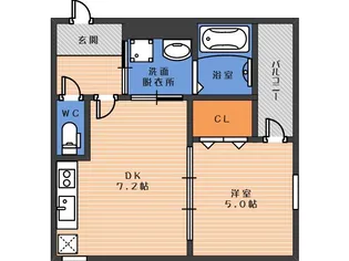 フジパレスソレイユIII【2階】の間取り