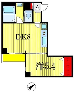 レジデンス千葉新宿【1階】の間取り